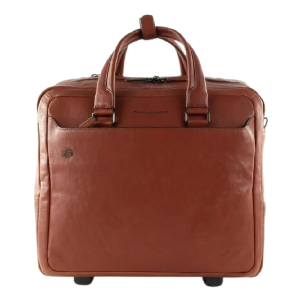 Schwarzer, rollbarer Aktenkoffer Black Square