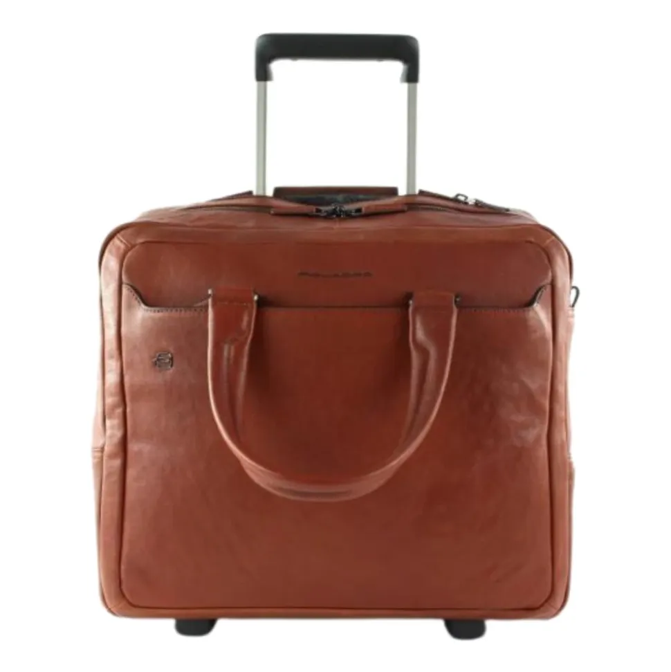 Schwarzer, rollbarer Aktenkoffer Black Square