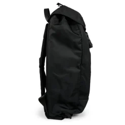 Schwarzer Rucksack mit Schnappverschluss
