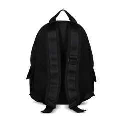 Schwarzer Rucksack mit verstellbaren Riemen