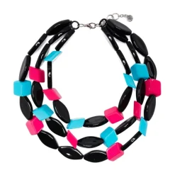 Schwarzer Seide & Nylon Exklusiver Schmuck