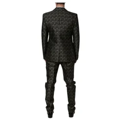 Schwarzer Slim Fit Anzug mit Sternenmuster