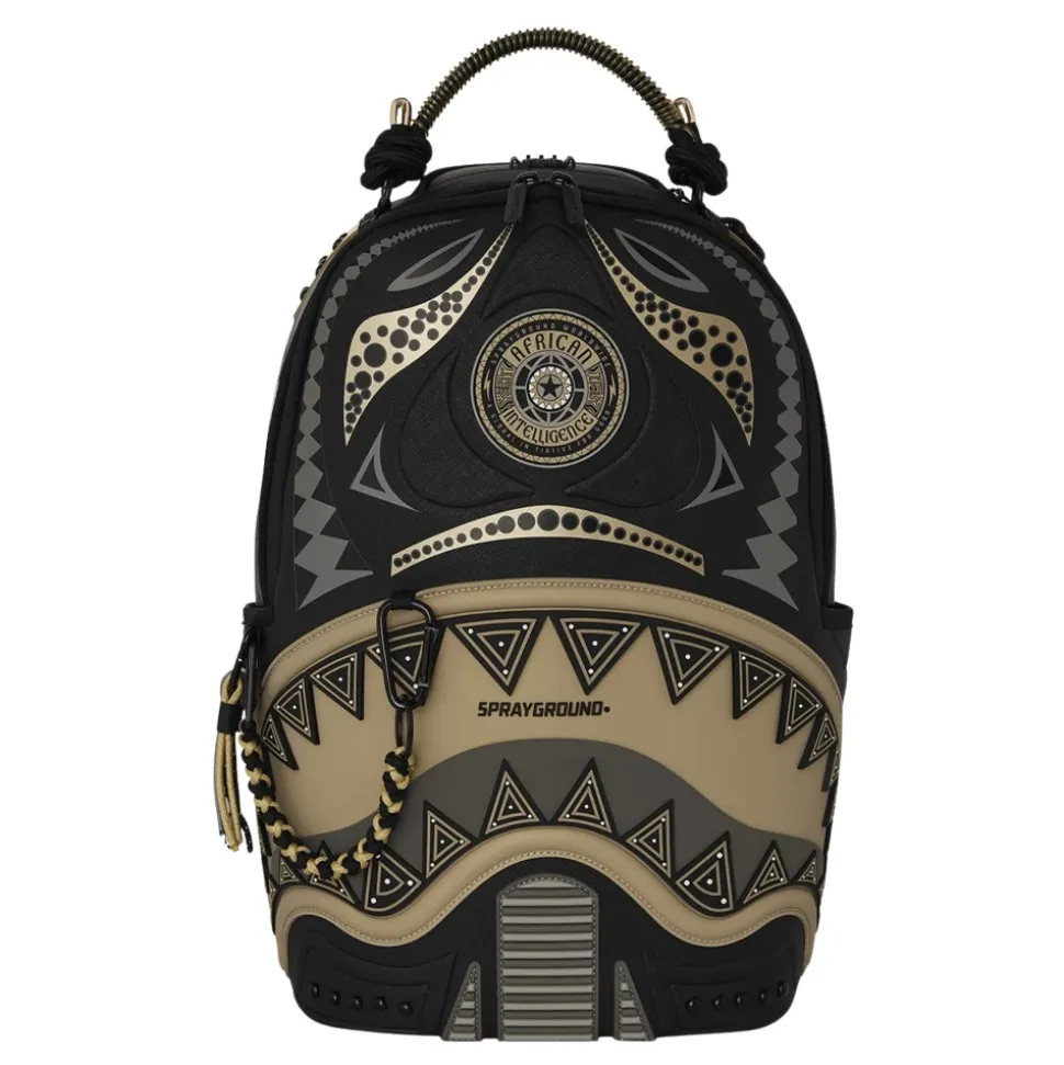 Schwarzer Wonderland Gold Rucksack