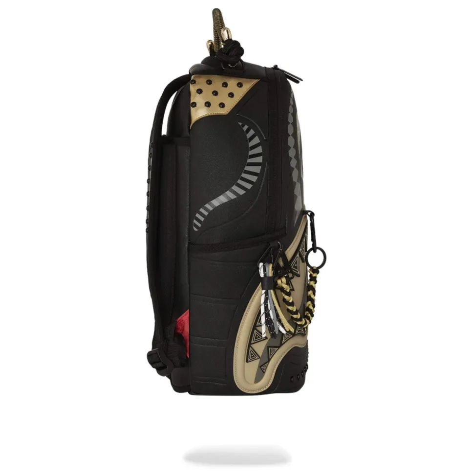 Schwarzer Wonderland Gold Rucksack