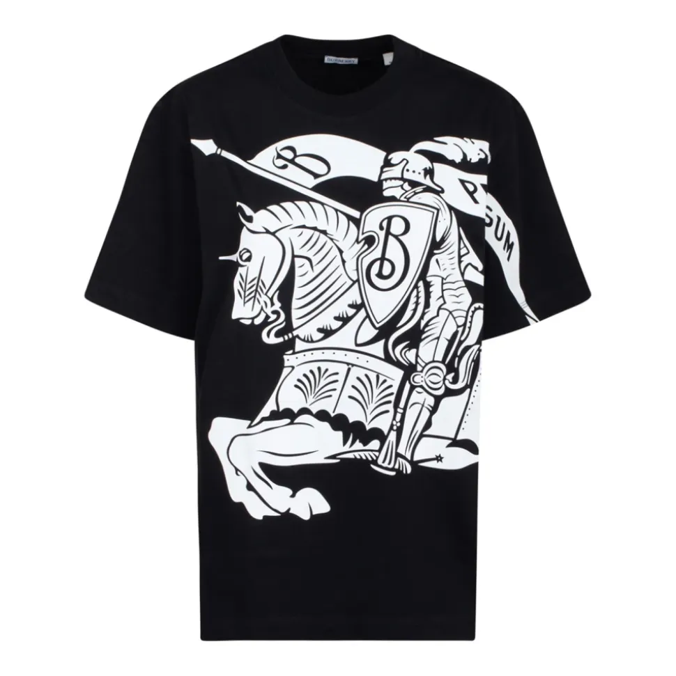 Schwarzes Equestrian Knight T-Shirt