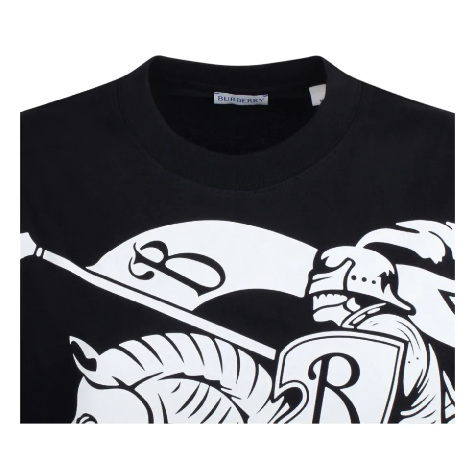 Schwarzes Equestrian Knight T-Shirt