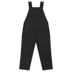 Schwarzes Kinder-Salopette-Kleid mit Taschen
