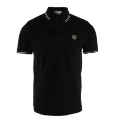 Schwarzes Poloshirt