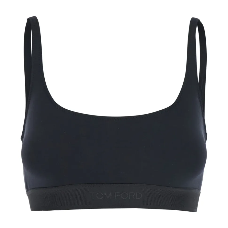 Schwarzes Signature Bralette Top