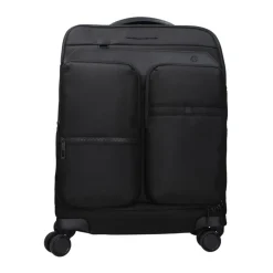 Schwarzes Stoffgepäck mit TSA-Verschluss