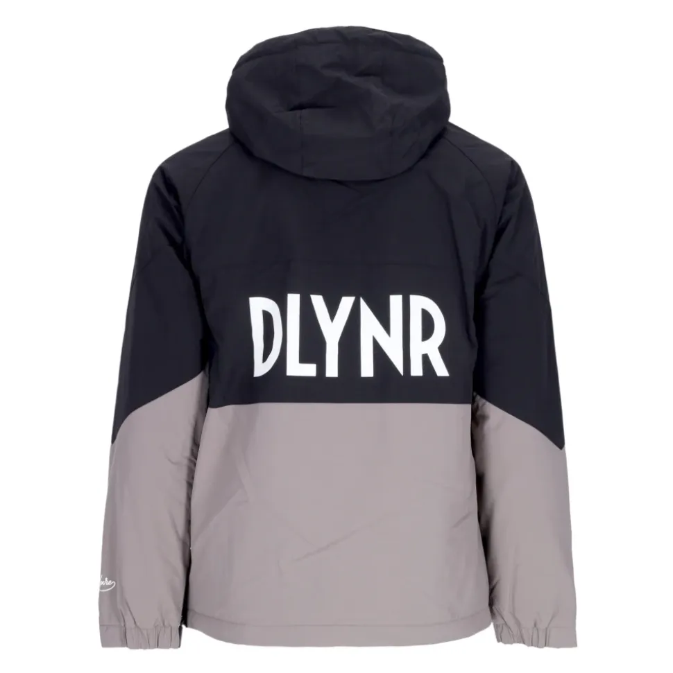 Schwarz/Weißer Anorak mit Fleecefutter