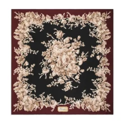 Seide Schwarz Rosa Schal AW25