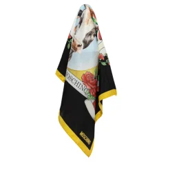 Seidenfoulard mit Kuhmuster