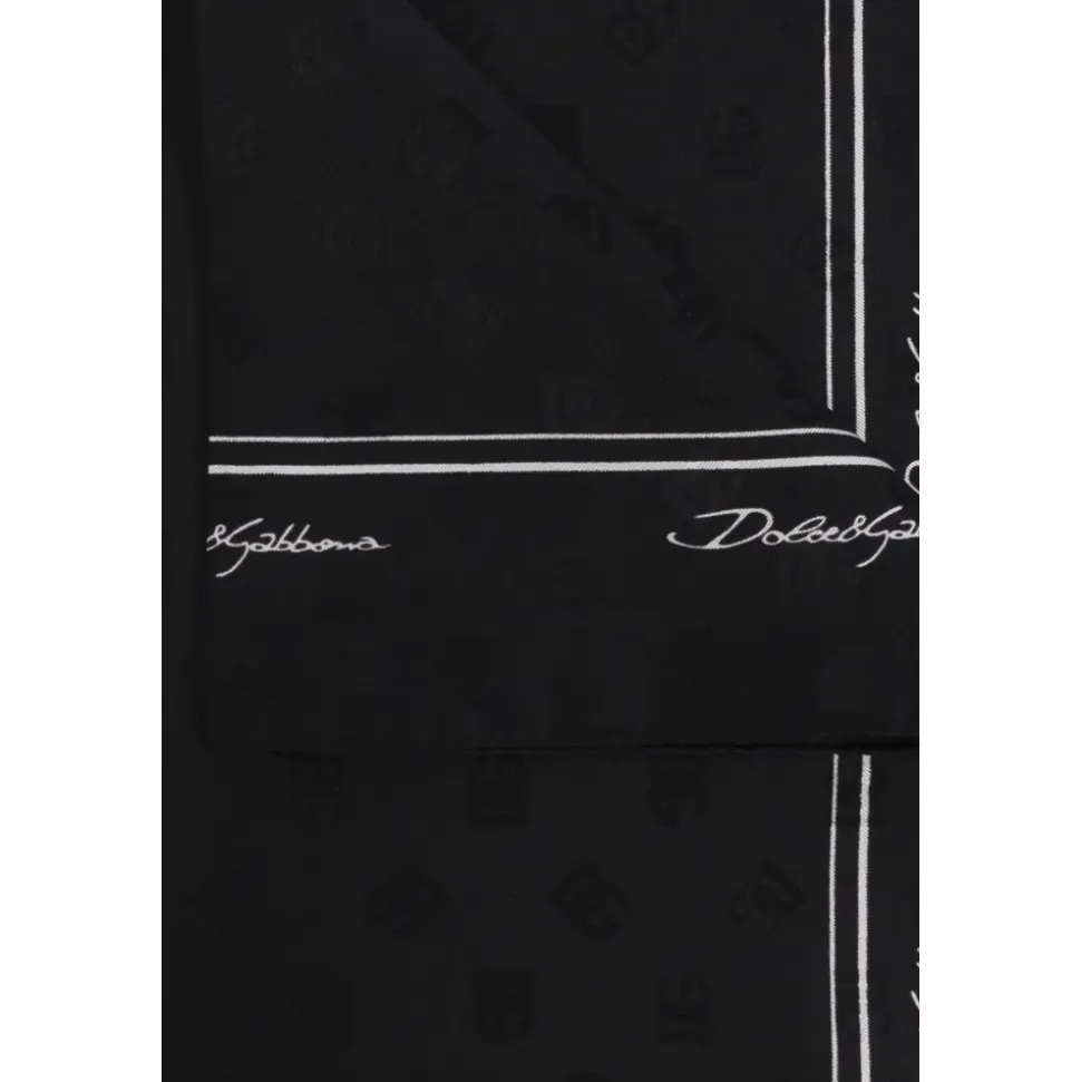 Seidenschal mit Monogramm