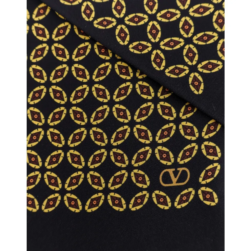 Seidenschal mit Multicolor-Muster