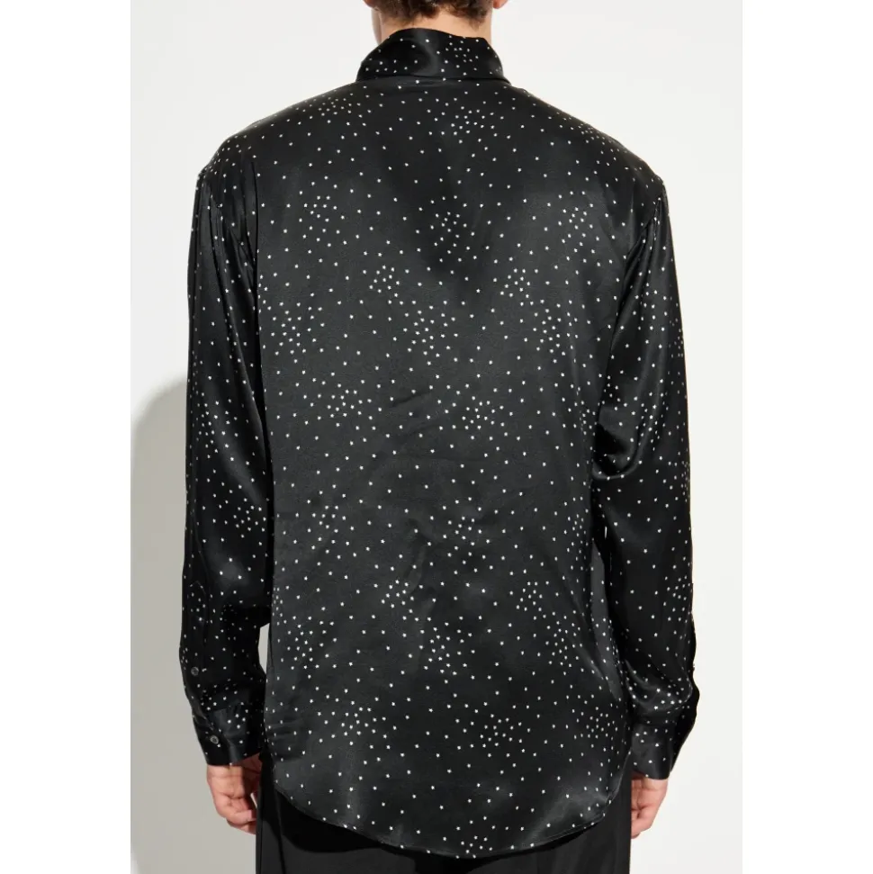 Seidenshirt mit Druck