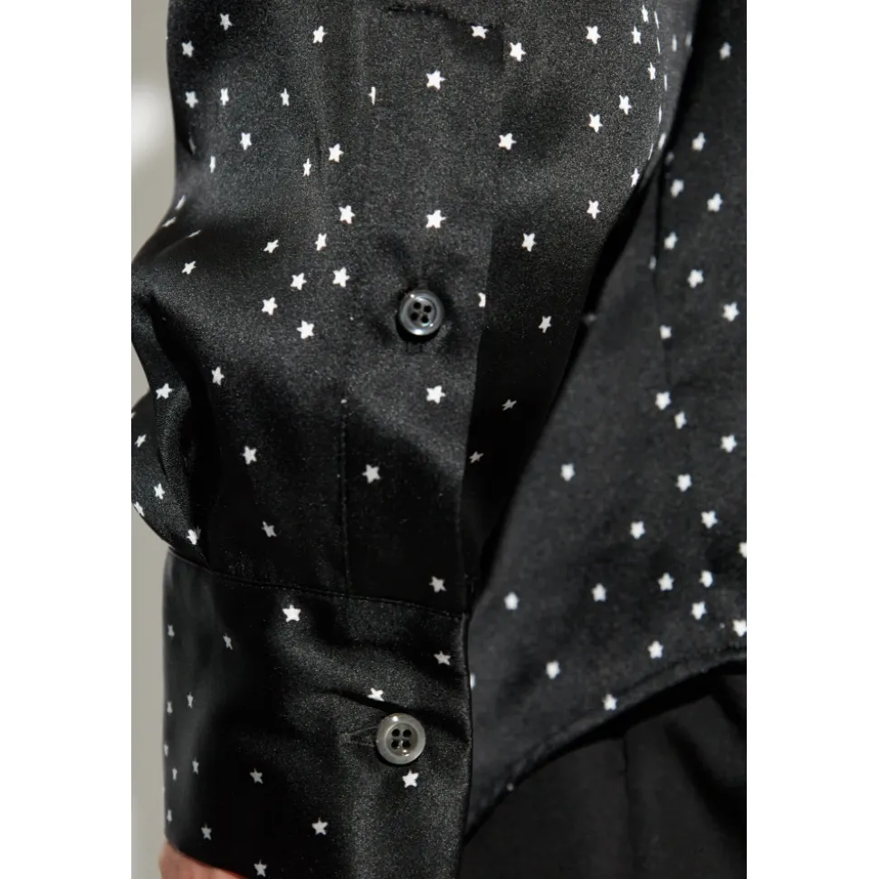 Seidenshirt mit Druck