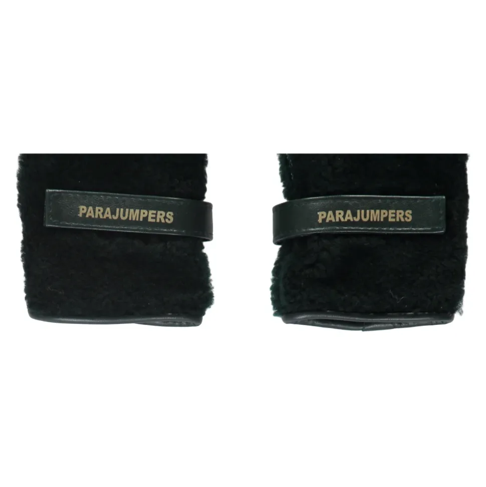 Shearling Lederhandschuhe mit verstellbarem Riemen