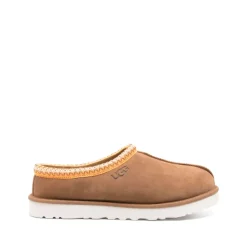 Shearling-Futter Braune Sandalen Slipper