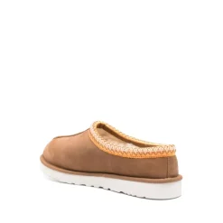 Shearling-Futter Braune Sandalen Slipper