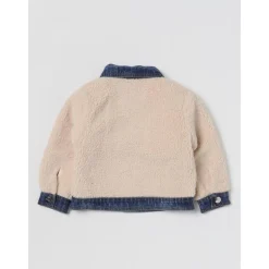Sherpa Fleece Denim Jacke