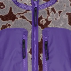 Sherpa Fleecejacke mit Pam Design