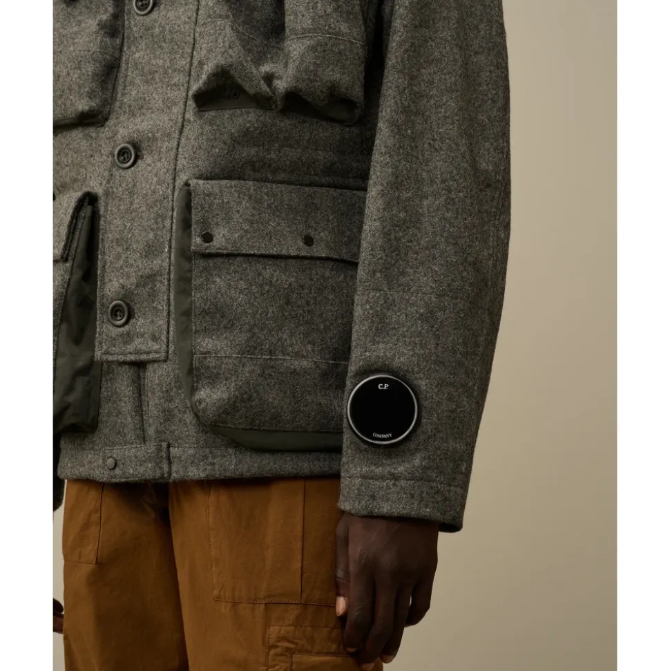 Shetland Twill Mille Jacke Anthrazitgrau