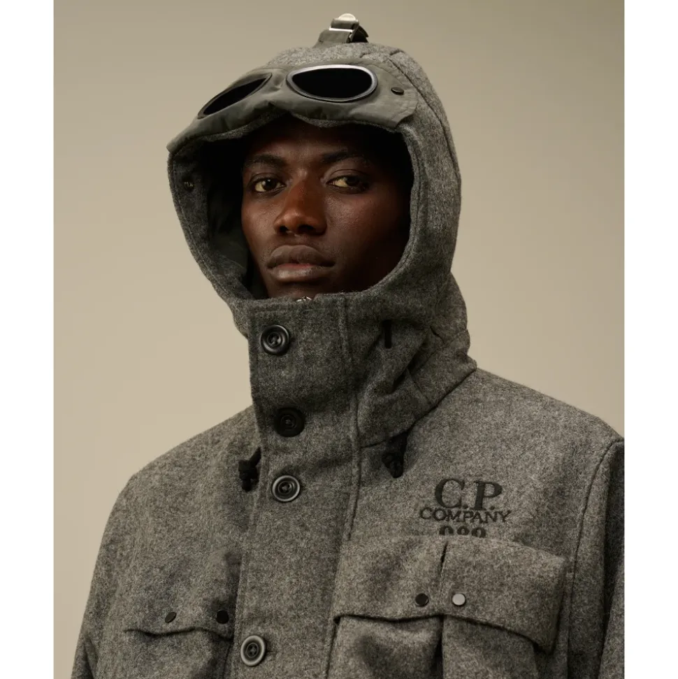 Shetland Twill Mille Jacke Anthrazitgrau
