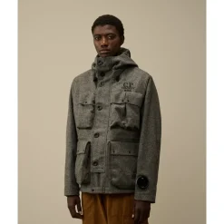Shetland Twill Mille Jacke Anthrazitgrau
