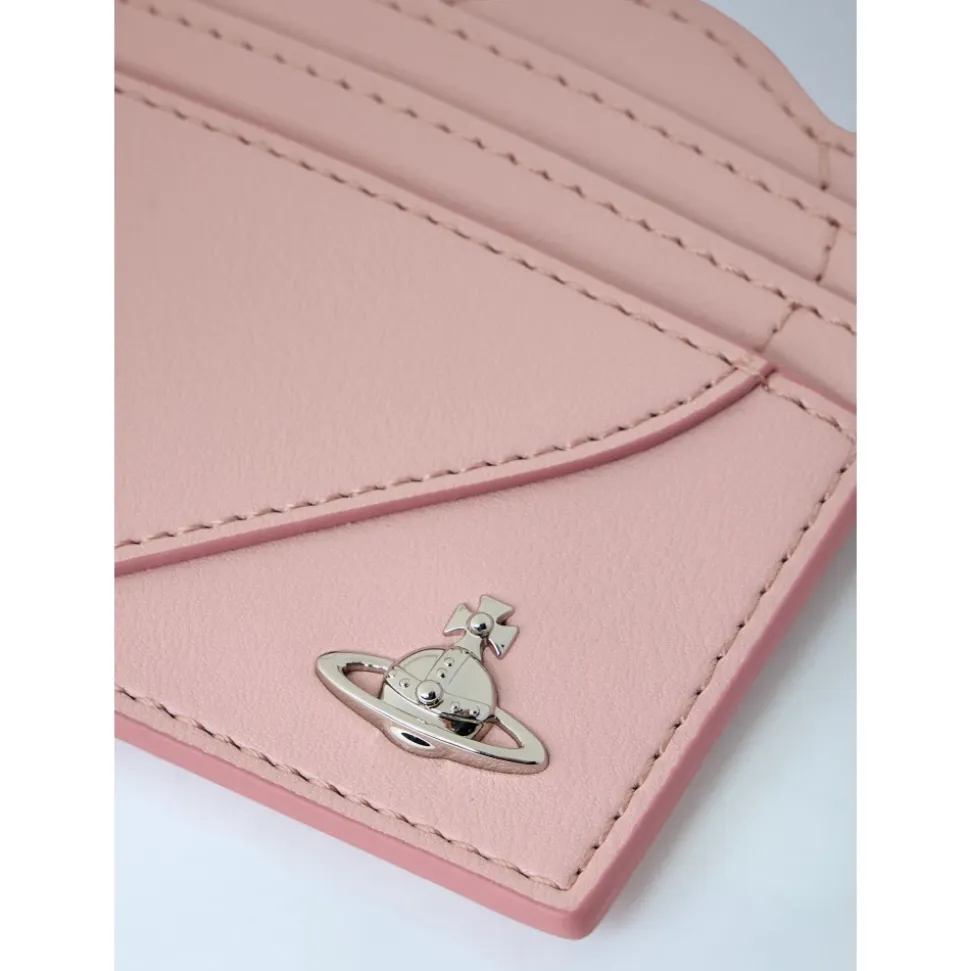 Shiny Patent Heart Card Holder