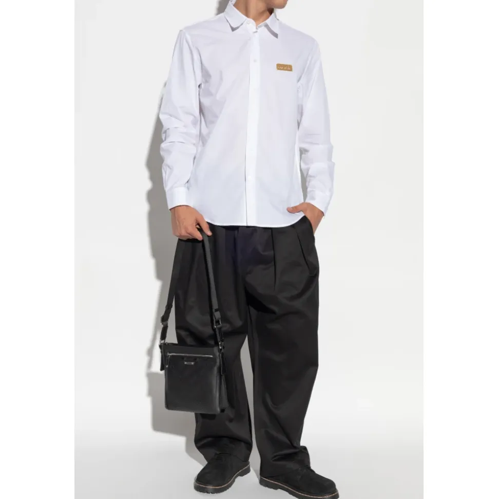 Shirt mit Logo-Applikation