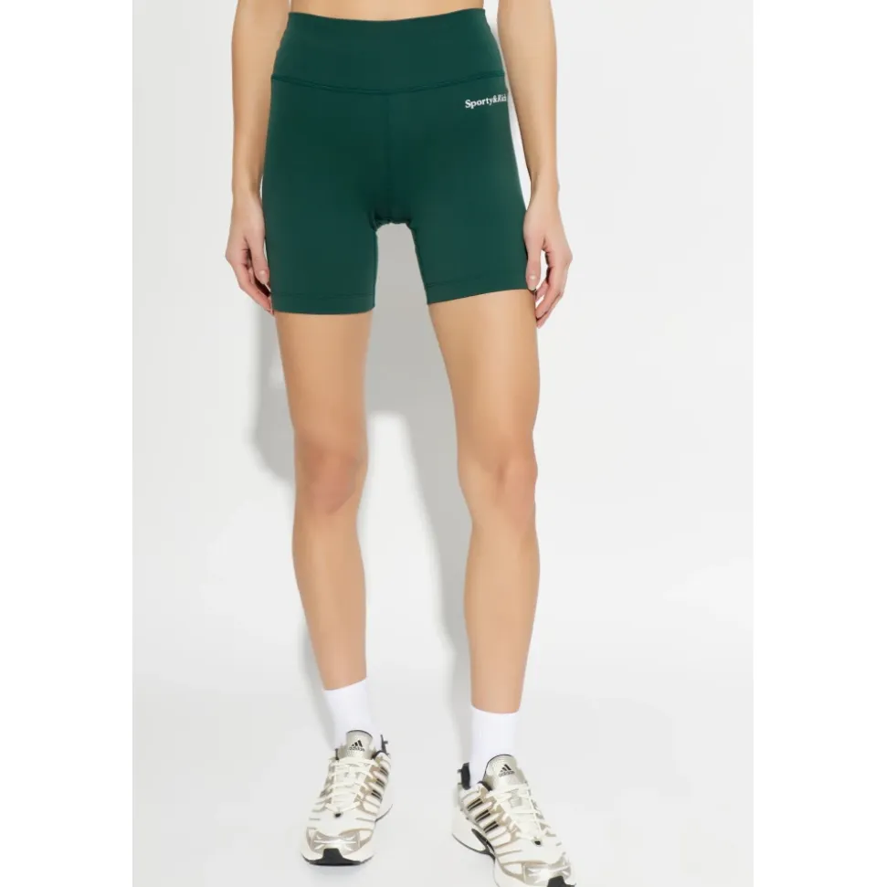 Short Leggings mit Logo