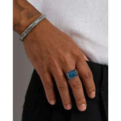 Siegelschildring mit Smaragd-Zirkonia