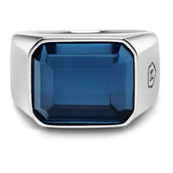 Siegelschildring mit Smaragd-Zirkonia