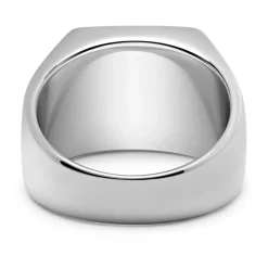 Siegelschildring mit Smaragd-Zirkonia