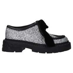 Silber Glitter Slip-On Loafers