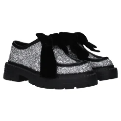 Silber Glitter Slip-On Loafers