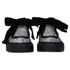 Silber Glitter Slip-On Loafers