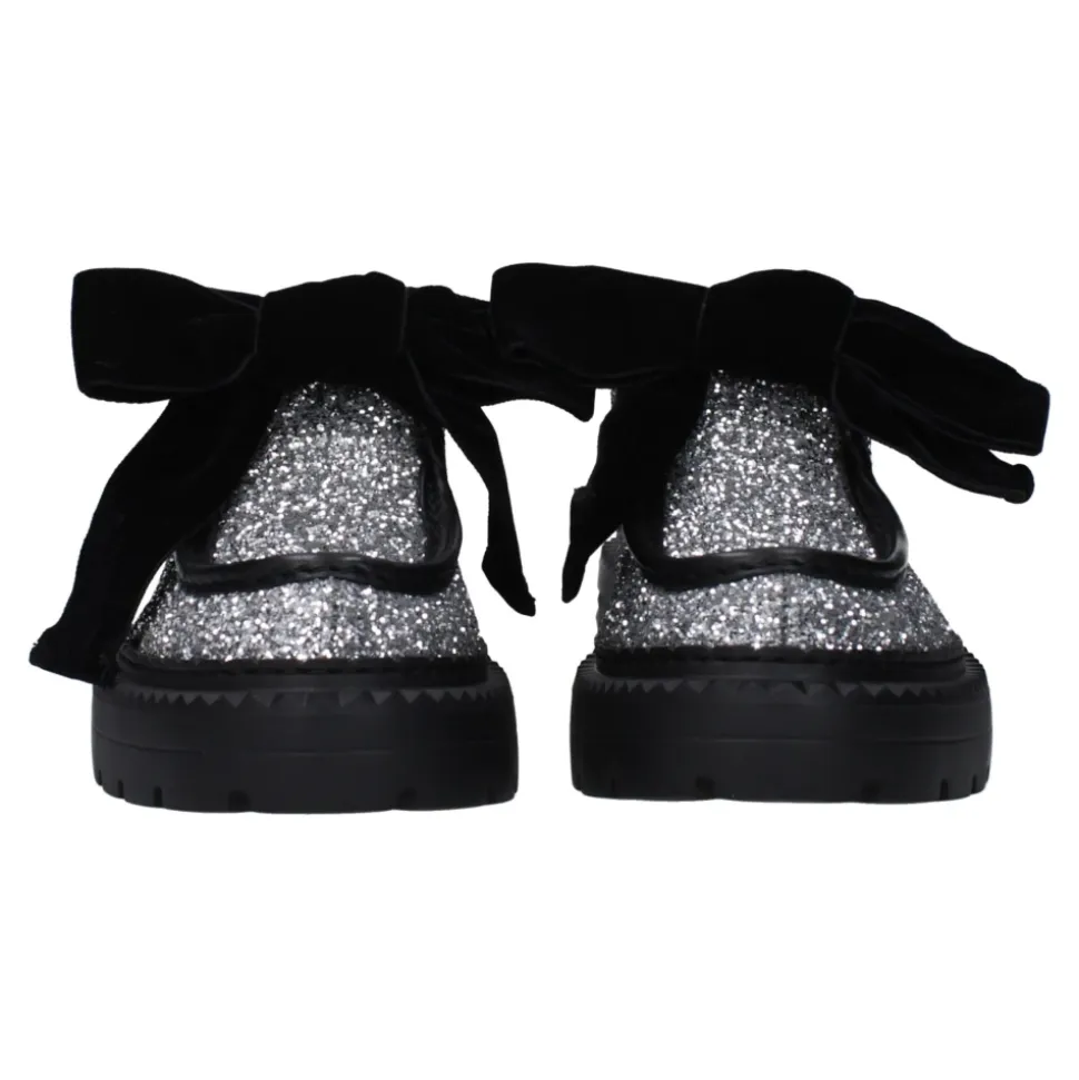 Silber Glitter Slip-On Loafers