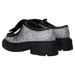 Silber Glitter Slip-On Loafers