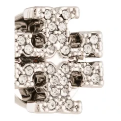Silberne Logo Stud Ohrringe