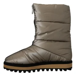 Silberne Winter Mid Calf Stiefel
