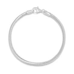 Silbernes rundes Kettenarmband