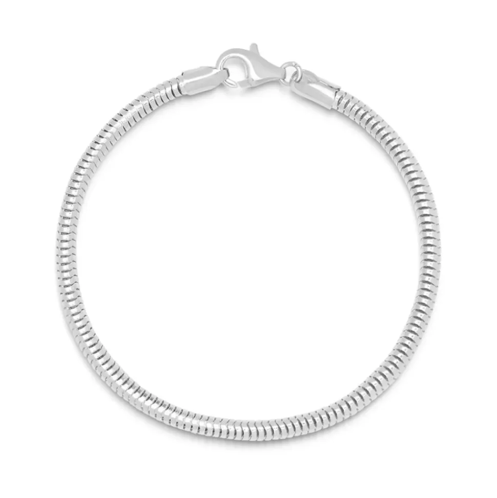 Silbernes rundes Kettenarmband
