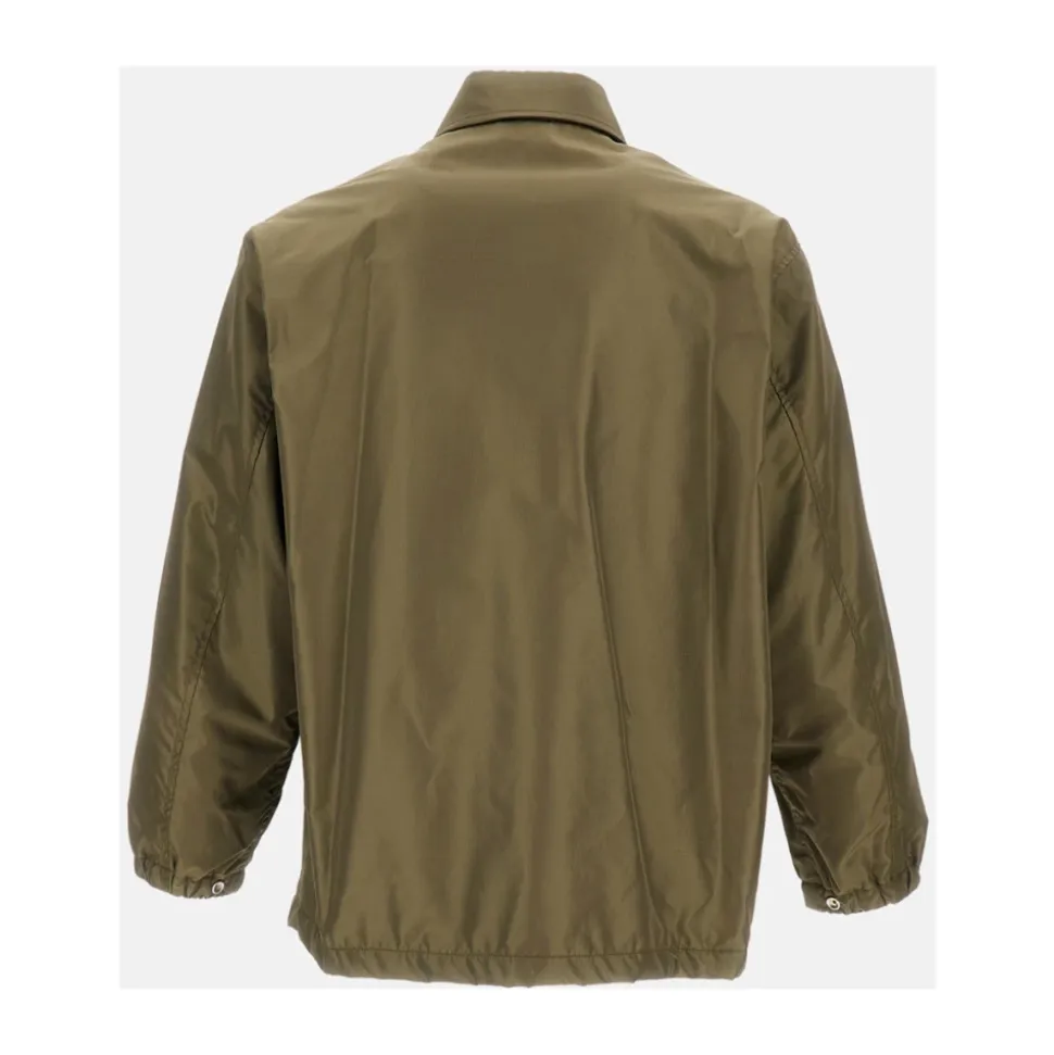 Silk Poly Coach Jacket