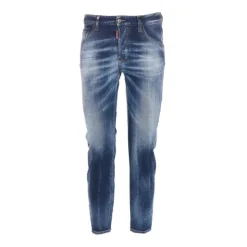 Skater Jeans mit vorderem Knopfverschluss