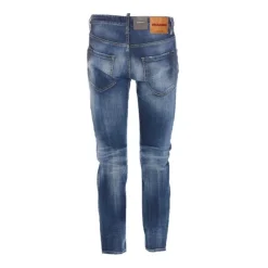 Skater Jeans mit vorderem Knopfverschluss
