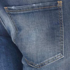 Skater Jeans mit vorderem Knopfverschluss