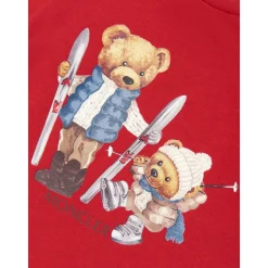 Ski Bär T-Shirt in Rot