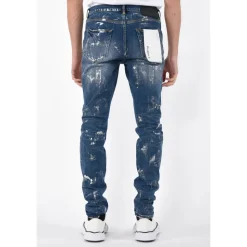 Skinny Jeans mit Farbspritzern